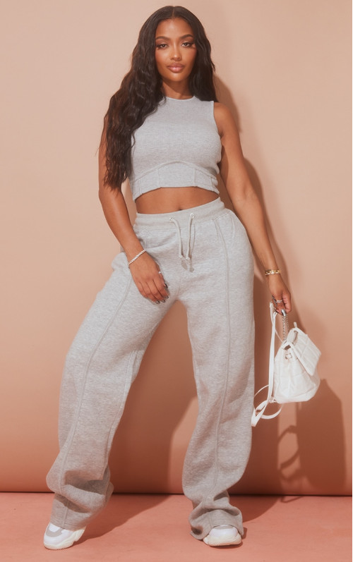 Широкі джоггери з високою талією Shape Grey Marl