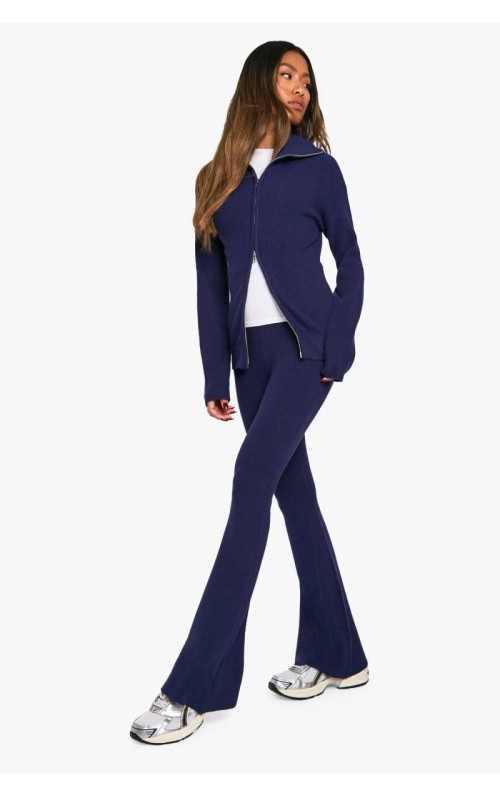 Трикотажний подвійний джемпер преміум-класу на блискавці та брюки з низом