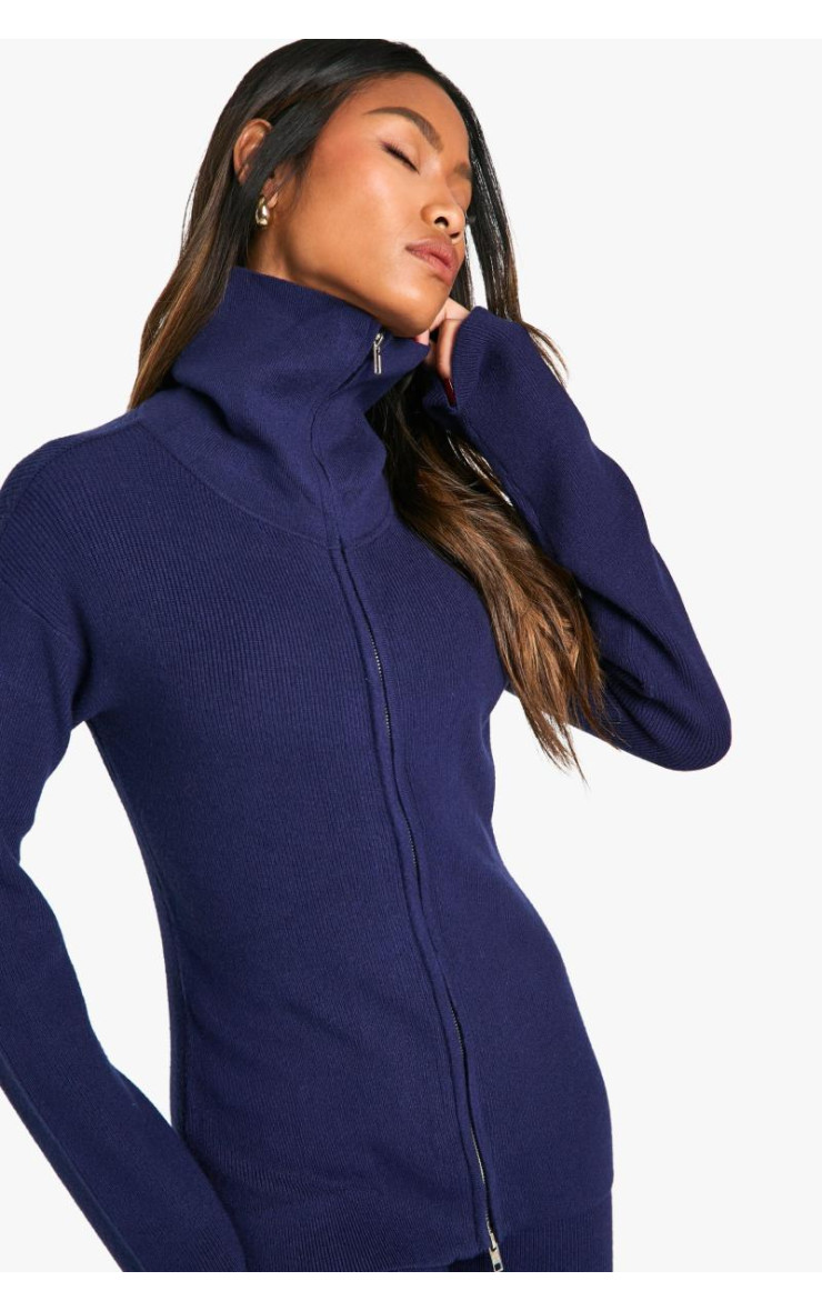 Трикотажний подвійний джемпер преміум-класу на блискавці та брюки з низом