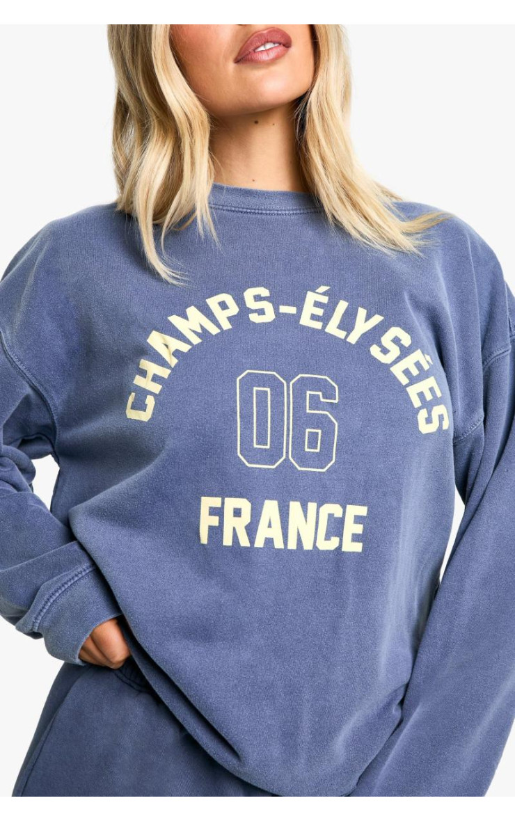 Величезний світшот Champs Elysees 06 Overcolored