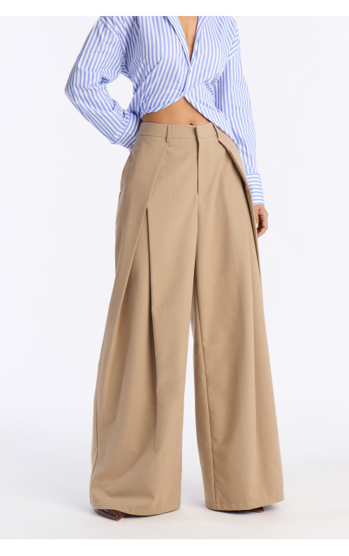 Штани Executive Realness із складками та широкими штанинами