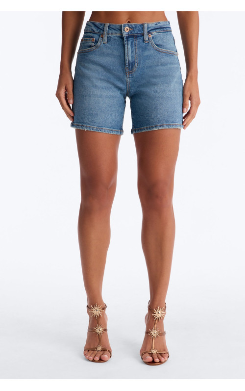 Еластичні денімні шорти 