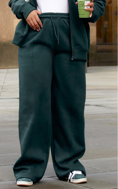 Плюс лісовий зелений середній підйом деталі прямих ноги пробіжки