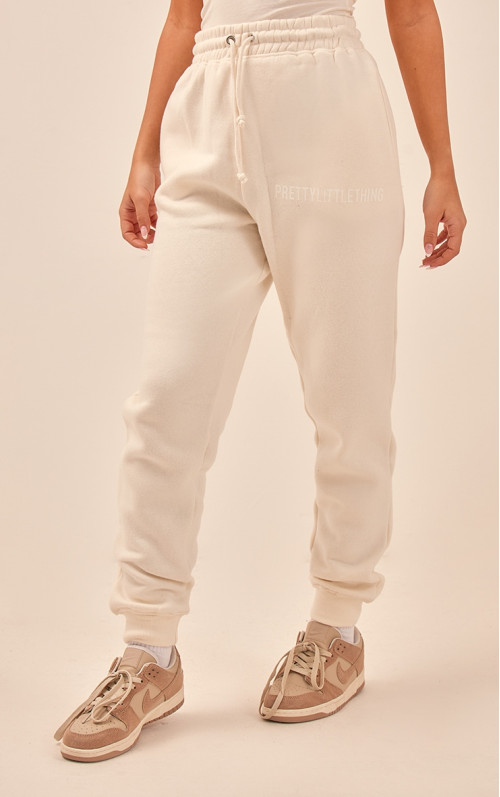 PrettyLittLething Off White High Tasted Meshed Mathed Joggers