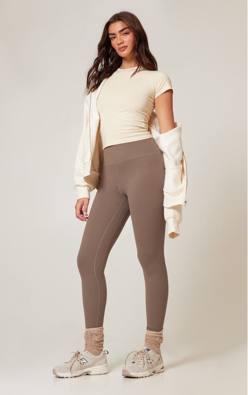 Коричневі легінси Sculpt з високою талією