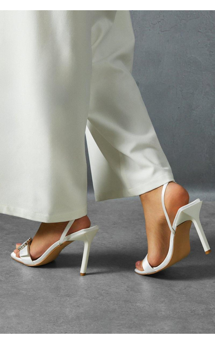 Сатін -діаманте пряжки квадратних підборів