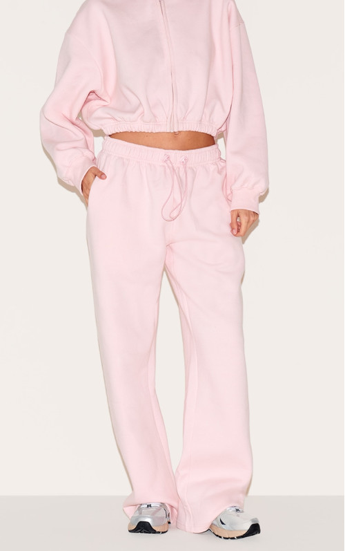 Baby Pink Drawcord Hem негабаритні пробіжки