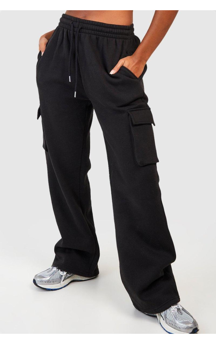 Чорні джоггери Cargo Pocket Straight Leg Jogger