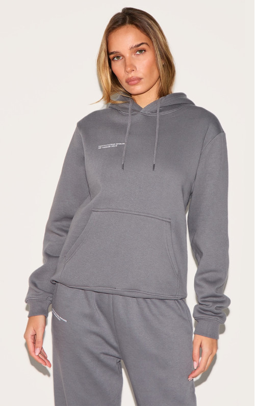 PrettyLittlingething Logo Mocoal Grey EST 2012 негабарит