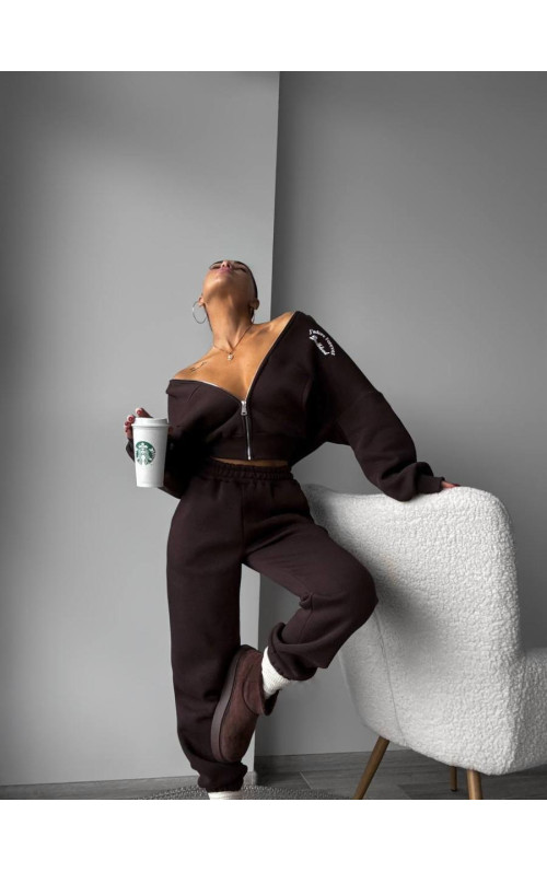 Спортивний костюм укорочена кофта 