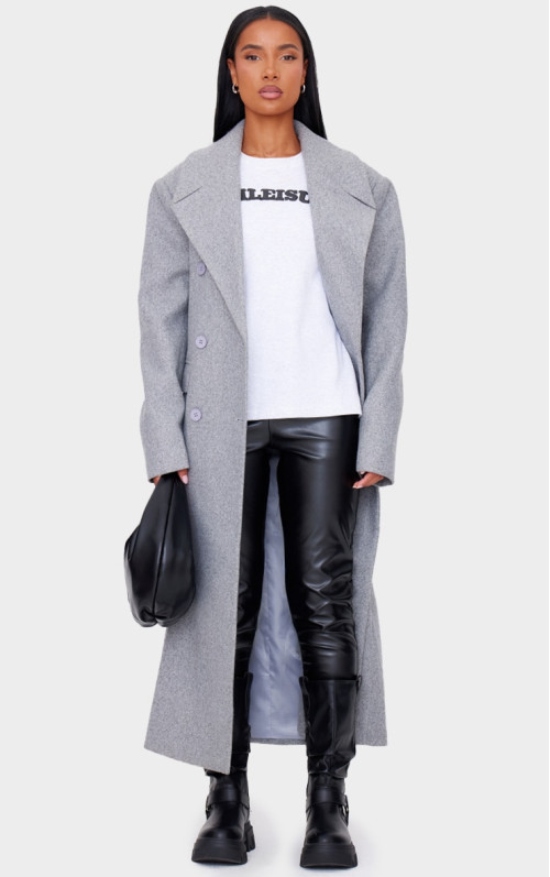 Чорні легінси з високою талією зі штучної шкіри