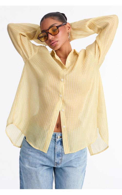 Смугаста прозора сорочка 