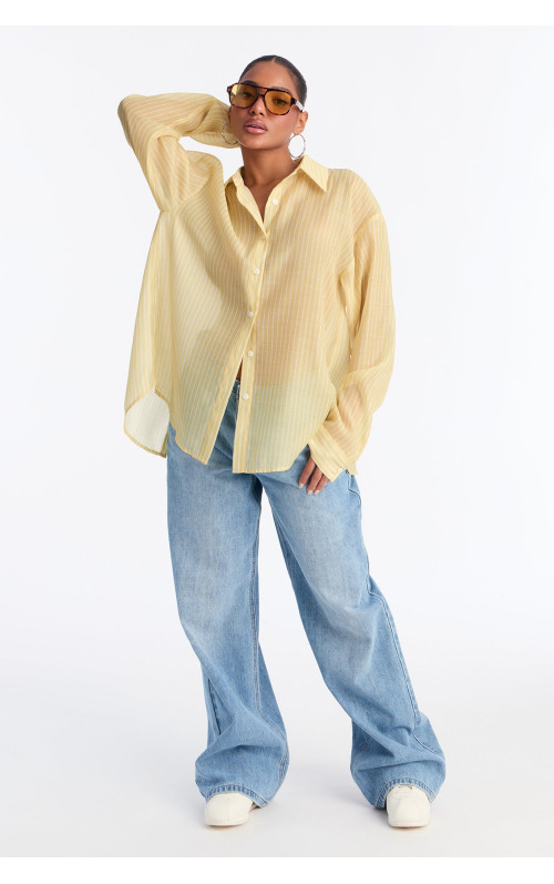 Смугаста прозора сорочка 