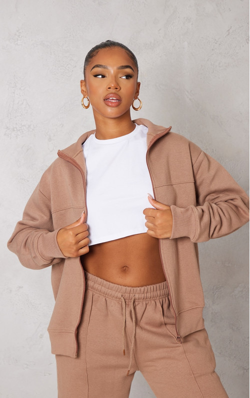 Верх на блискавці з деталлю мокко