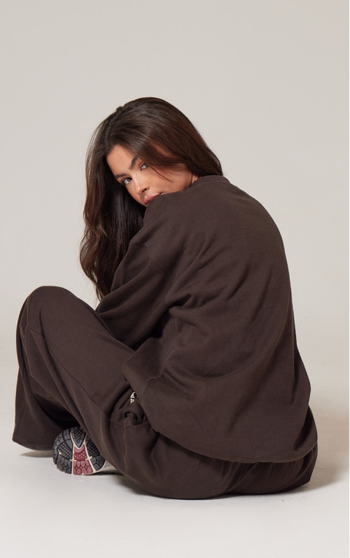 Великий світшот PRETTYLITTLETHING шоколадного преміум-класу