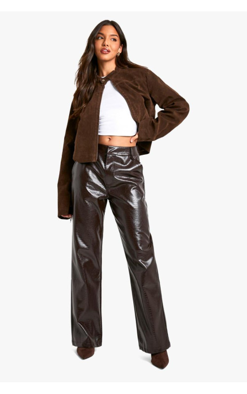 Прямі брюки Croc Pu