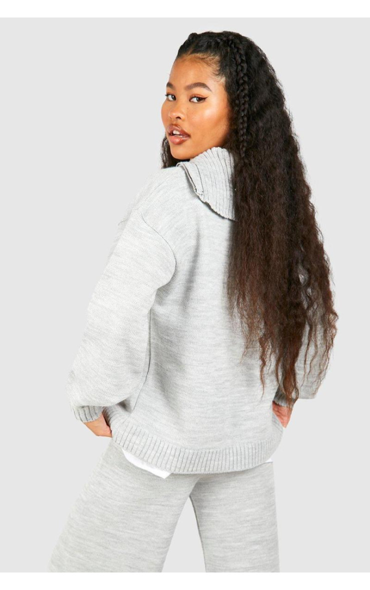 Трикотажний джемпер Petite Dsgn з тисненням на половину блискавки