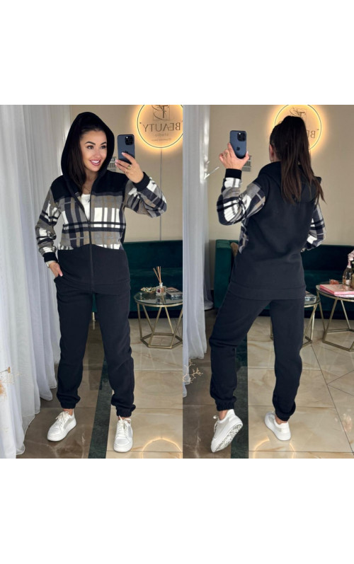 Спортивний флісовий костюм вставка 