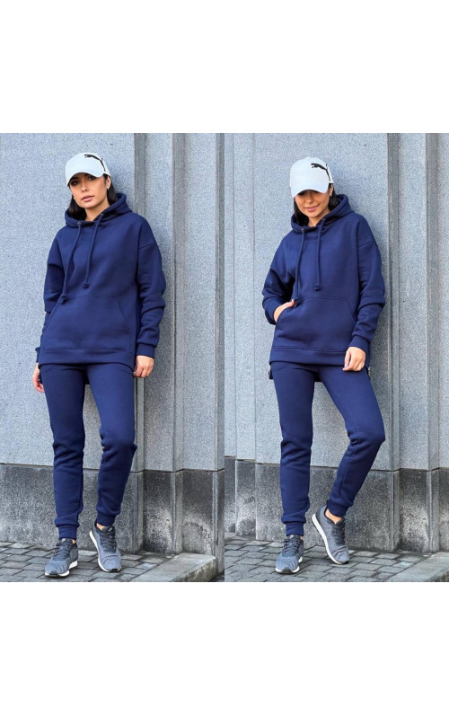 Спортивний якісний костюм із змійками на флісі 