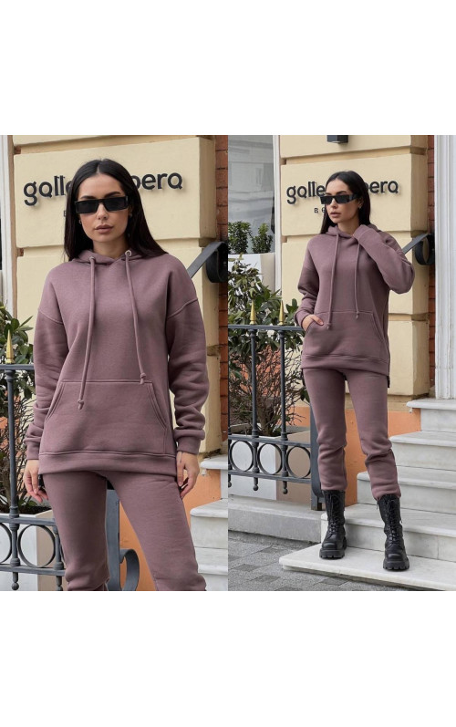 Спортивний якісний костюм із змійками на флісі 