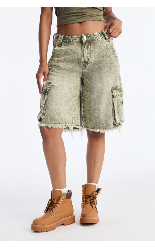 Карго денімні шорти 