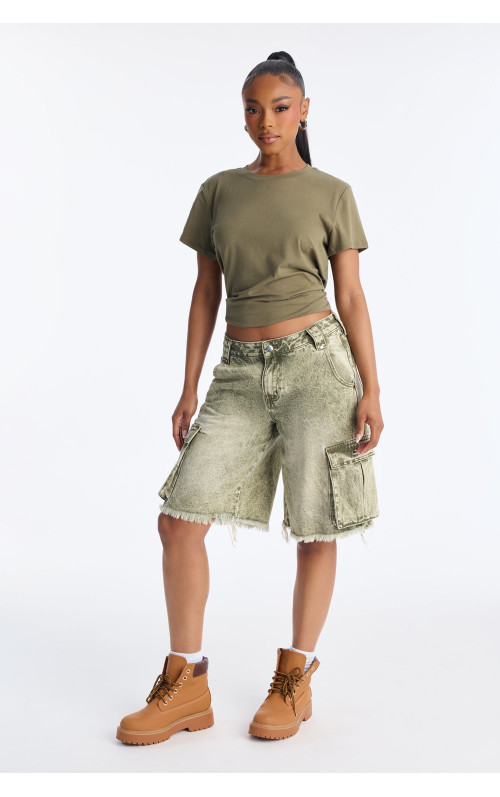 Карго денімні шорти 