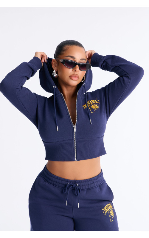 Кроп-худі на блискавці 