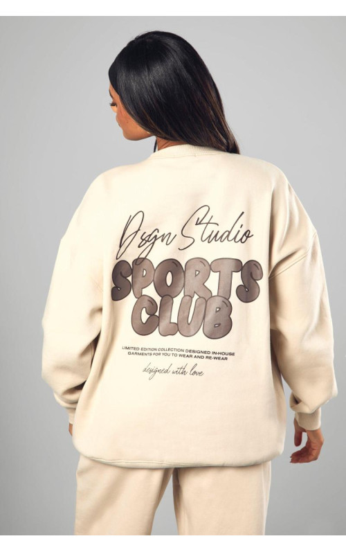 Величезний світшот Dsgn Studio Sports Bubble Slogan