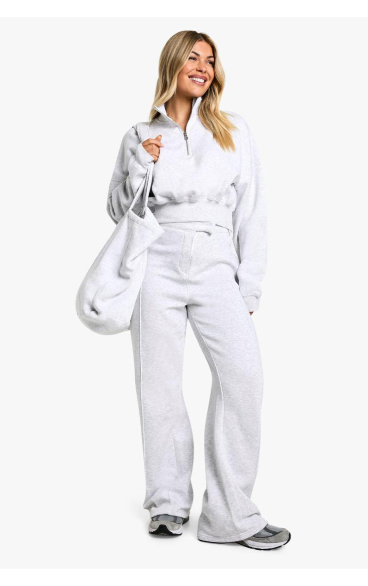 Укорочений світшот на блискавці