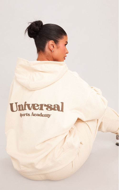 Худі преміум-класу Petite Sand Sports Academy Puff Print