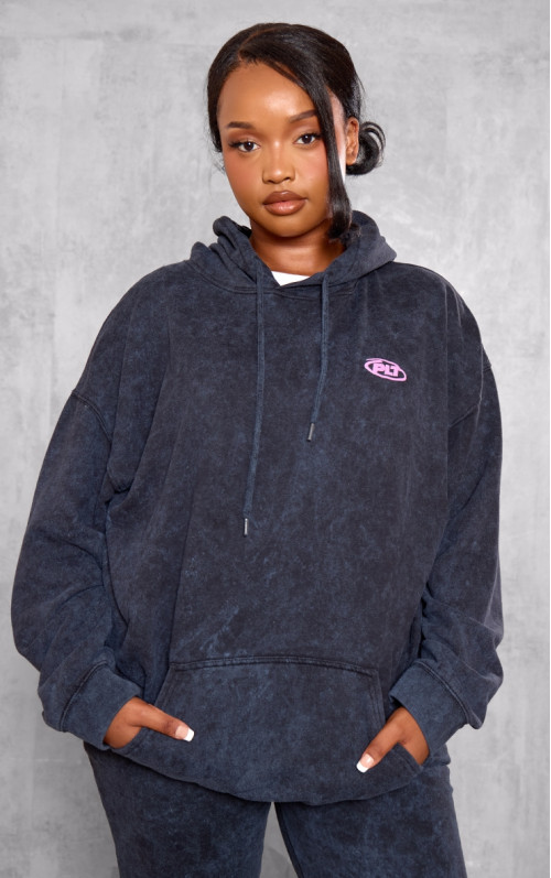 Плюс промита чорна плита з гасло з кислотою з пухирчастою балахоном