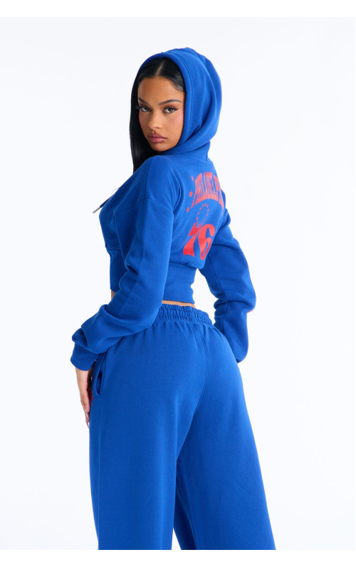 Кроп-худі на блискавці 