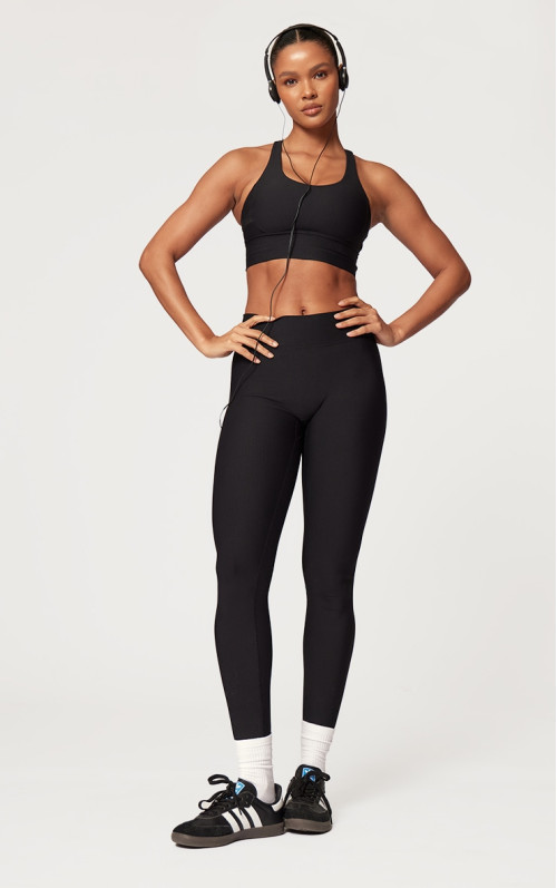 Чорні спортивні легінси Active Rib