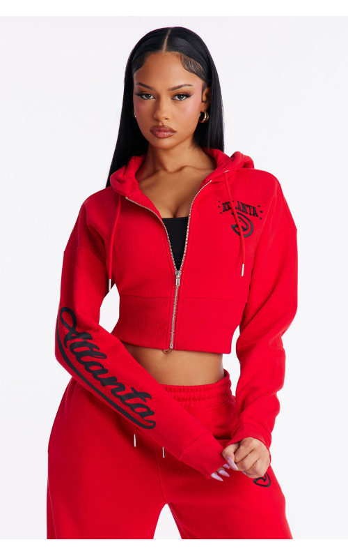 Кроп-худі на блискавці 