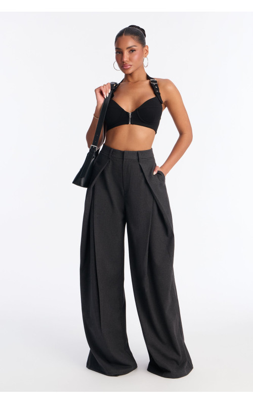 Штани Executive Realness із складками та широкими штанинами