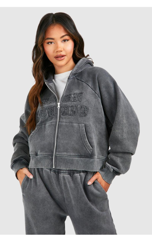 Толстовка Dsgn Studio Self Fabric Applique Washed на блискавці