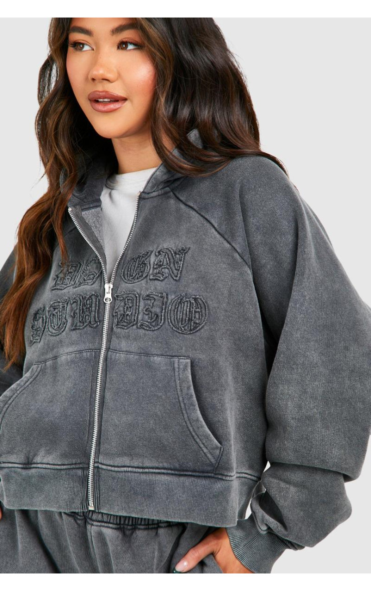 Толстовка Dsgn Studio Self Fabric Applique Washed на блискавці