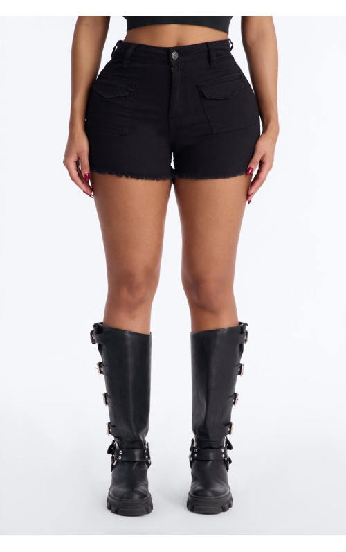 Еластичні денімні шорти 