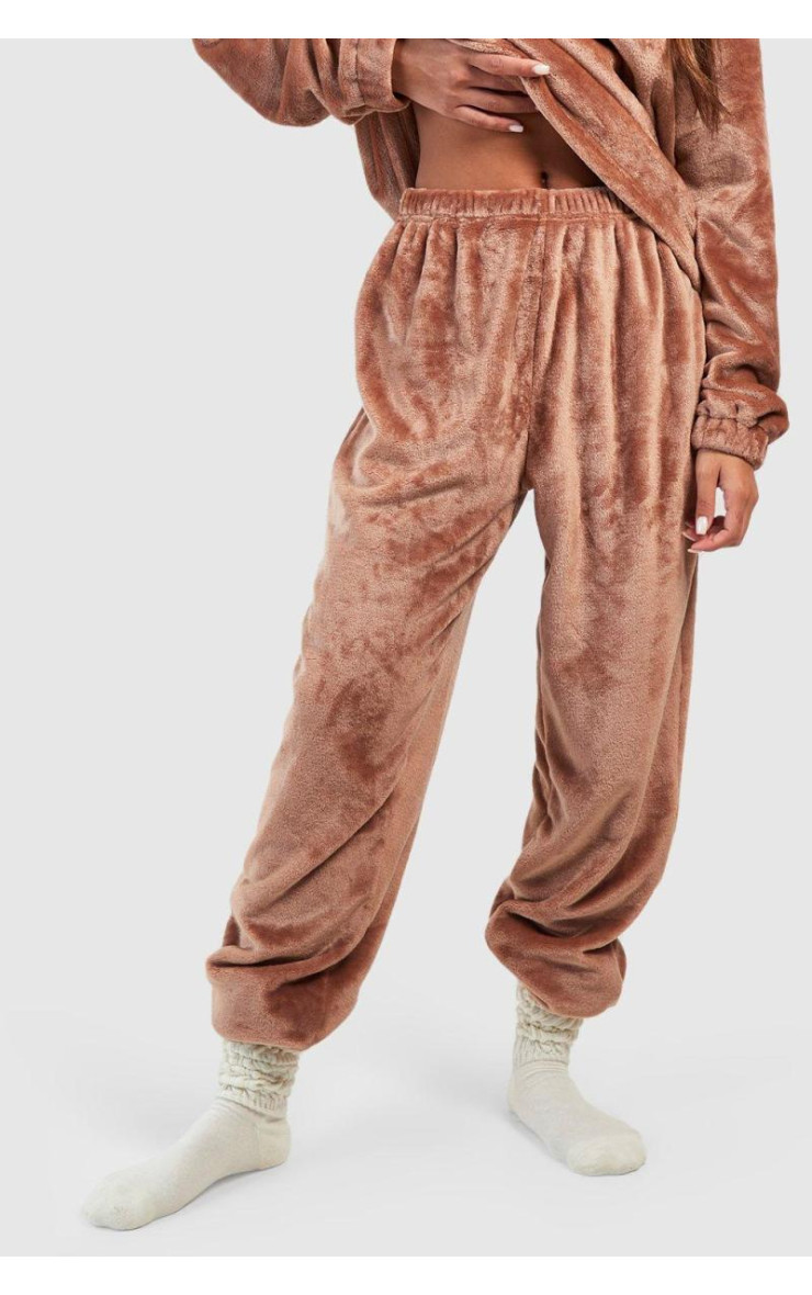 Флісові джоггери з напівзастібкою