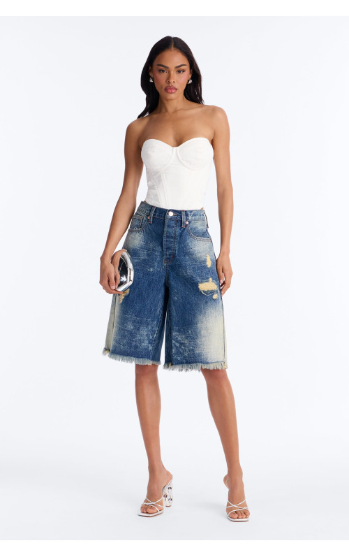 Рвані денімні шорти 