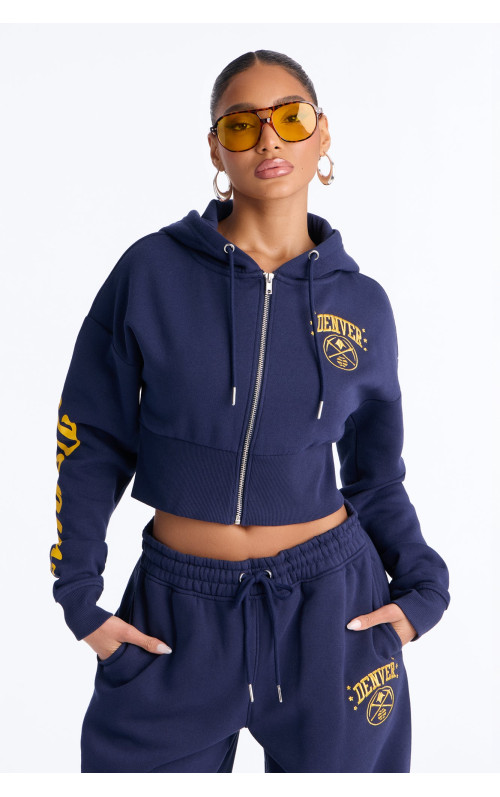 Кроп-худі на блискавці 