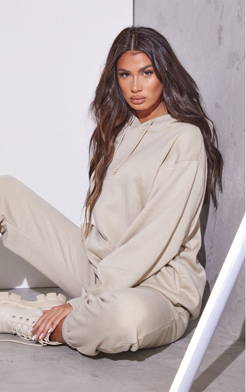 Високий бежевий негабаритний худі Ultimate