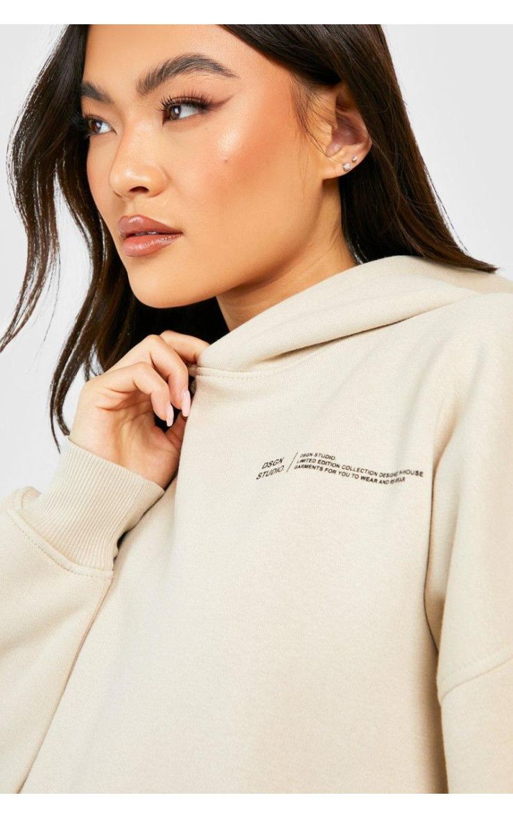 Спортивний костюм із капюшоном із текстом слогану Dsgn Studio