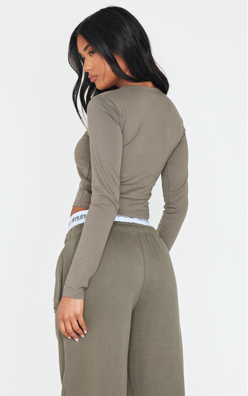 Мудрець хакі -тисні архіви студії з довгим рукавом дитяча футболка