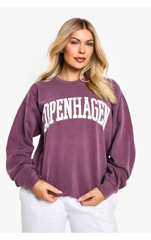 Оверсайз-світшот зі слоганом Копенгагена