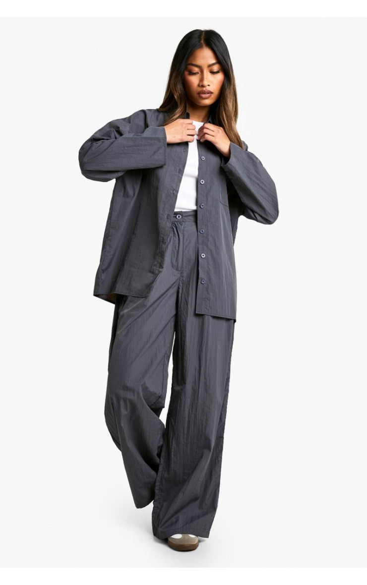 Випадкові штани з широкими ногами