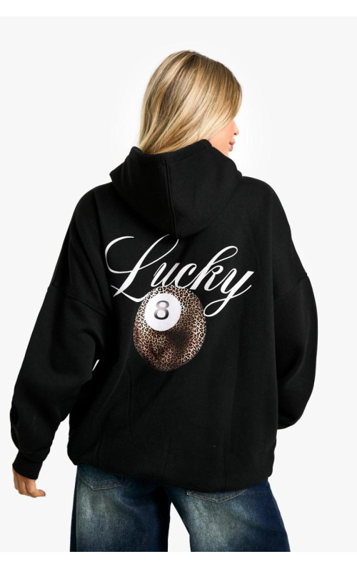 ОВЕРСАЙЗ-ХОЛСТОВКА З ПРИНТОМ LEOPARD LUCKY 8