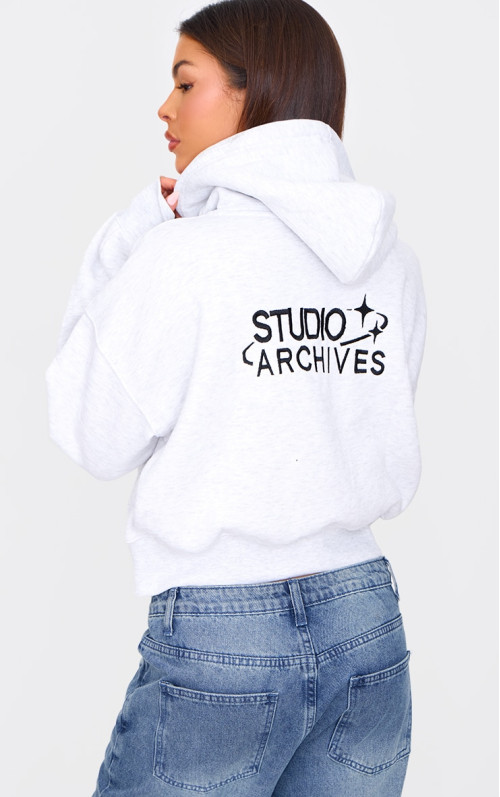 Ece -Grey Studio Archive вишита піджака на блискавці