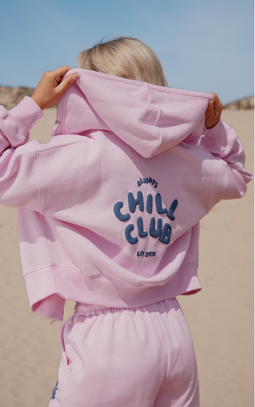 Куртка на блискавці з принтом Bubblegum Pink Chill Club Puff