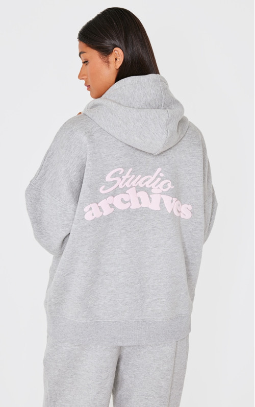 Худі на блискавці Grey Marl Studio Archives